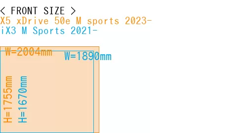 #X5 xDrive 50e M sports 2023- + iX3 M Sports 2021-
